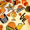 56 Pieces Basketball Party Decorations Hanging Swirls Basketball Decorations Paper Sports Party Decorations Cutouts Hanging Decors for Kids Boys Basketball Theme Birthday Party Supplies Favors